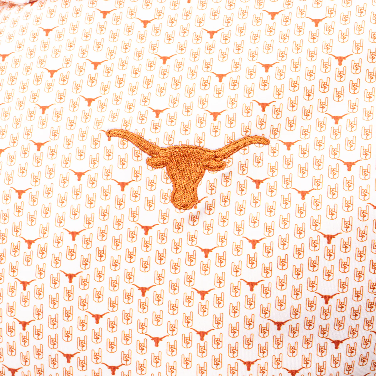 Forty Acres Texas Longhorns Hook 'Em All Over Print Polo - Image 3